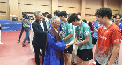 윤석산 교령, 진천 국가대표 선수촌 방문 파리올림픽 출전 선수 격려