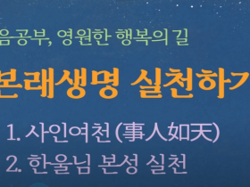 마음공부-본래생명 실천하기