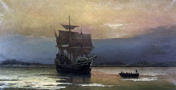 [크기변환]Mayflower_in_Plymouth_Harbor,_by_William_Halsall.jpg