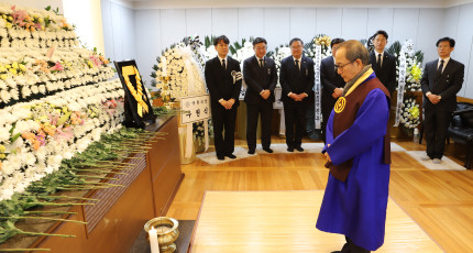 박인준 교령, 이해찬 전 국무총리 조문