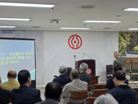 윤석산 전 교령, 월례강좌 특강